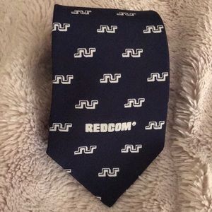 💚2/$15 Vintage Navy tie with white line details